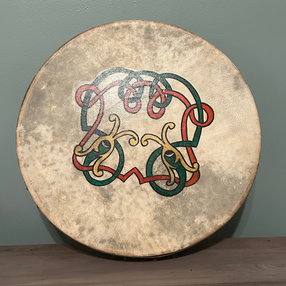 Decorative Drum with Celtic Design